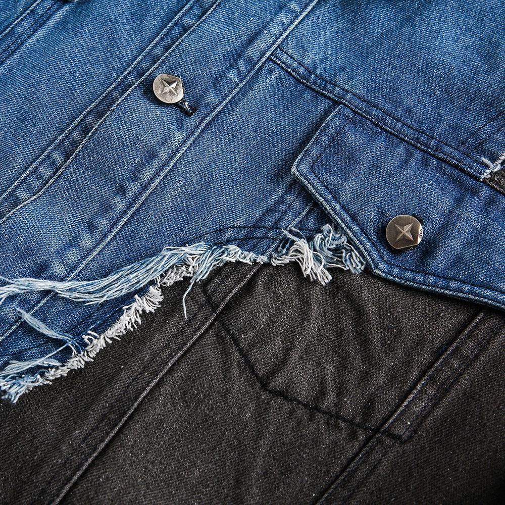 Irregular Patchwork Coat – Color Contrast Design - MRC STORETopMRC STOREIrregular Patchwork Coat – Color Contrast Design - MRC STOREMRC STORECJXZ211155102BYBlueL