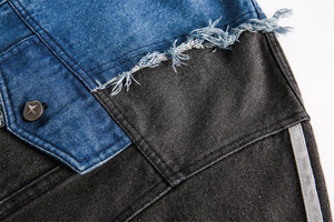 Irregular Patchwork Coat – Color Contrast Design - MRC STORETopMRC STOREIrregular Patchwork Coat – Color Contrast Design - MRC STOREMRC STORECJXZ211155102BYBlueL