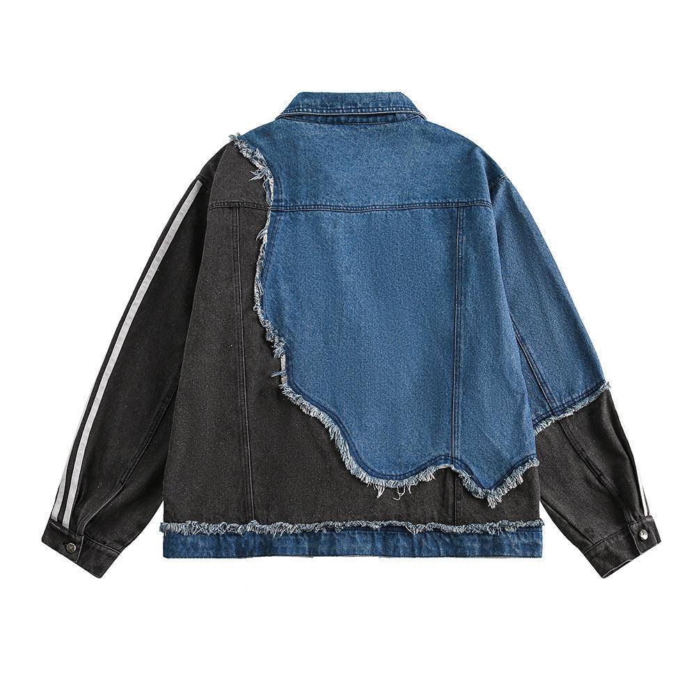 Irregular Patchwork Coat – Color Contrast Design - MRC STORETopMRC STOREIrregular Patchwork Coat – Color Contrast Design - MRC STOREMRC STORECJXZ211155102BYBlueL