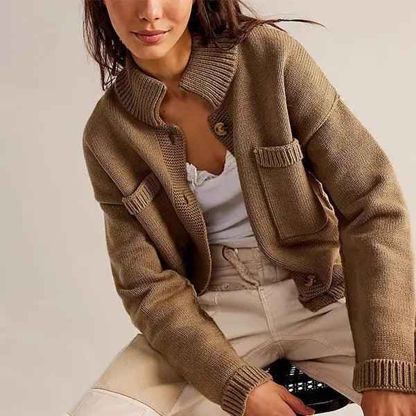 Knitted Cardigan Coat - MRC STORETopMy StoreKnitted Cardigan CoatMRC STORECJMY211007611KPGrayL