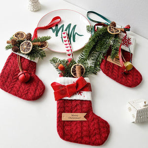 Knitted Christmas Stockings – Festive Decorations for Your Holiday Scene Layout - MRC STOREAccessoriesMy StoreKnitted Christmas Stockings – Festive Decorations for Your Holiday Scene Layout - MRC STOREMRC STORECJYS216023605EVDouble Bell Decorative Socks