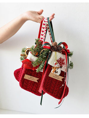 Knitted Christmas Stockings – Festive Decorations for Your Holiday Scene Layout - MRC STOREAccessoriesMy StoreKnitted Christmas Stockings – Festive Decorations for Your Holiday Scene Layout - MRC STOREMRC STORECJYS216023602BYRed Bow Decorative Socks
