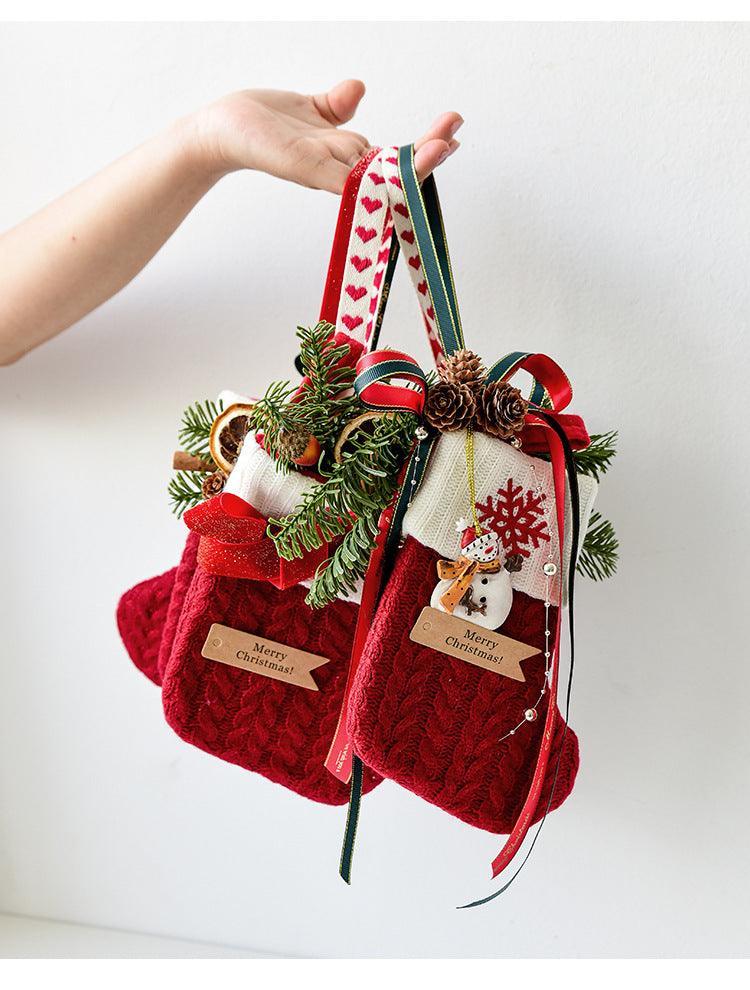 Knitted Christmas Stockings – Festive Decorations for Your Holiday Scene Layout - MRC STOREAccessoriesMy StoreKnitted Christmas Stockings – Festive Decorations for Your Holiday Scene Layout - MRC STOREMRC STORECJYS216023602BYRed Bow Decorative Socks