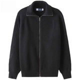 Korean Loose Turtleneck Zip - Up Knit Cardigan - MRC STORESweaterMRC STOREKorean Loose Turtleneck Zip - Up Knit CardiganMRC STORECJYD263219614NMBlack2XL