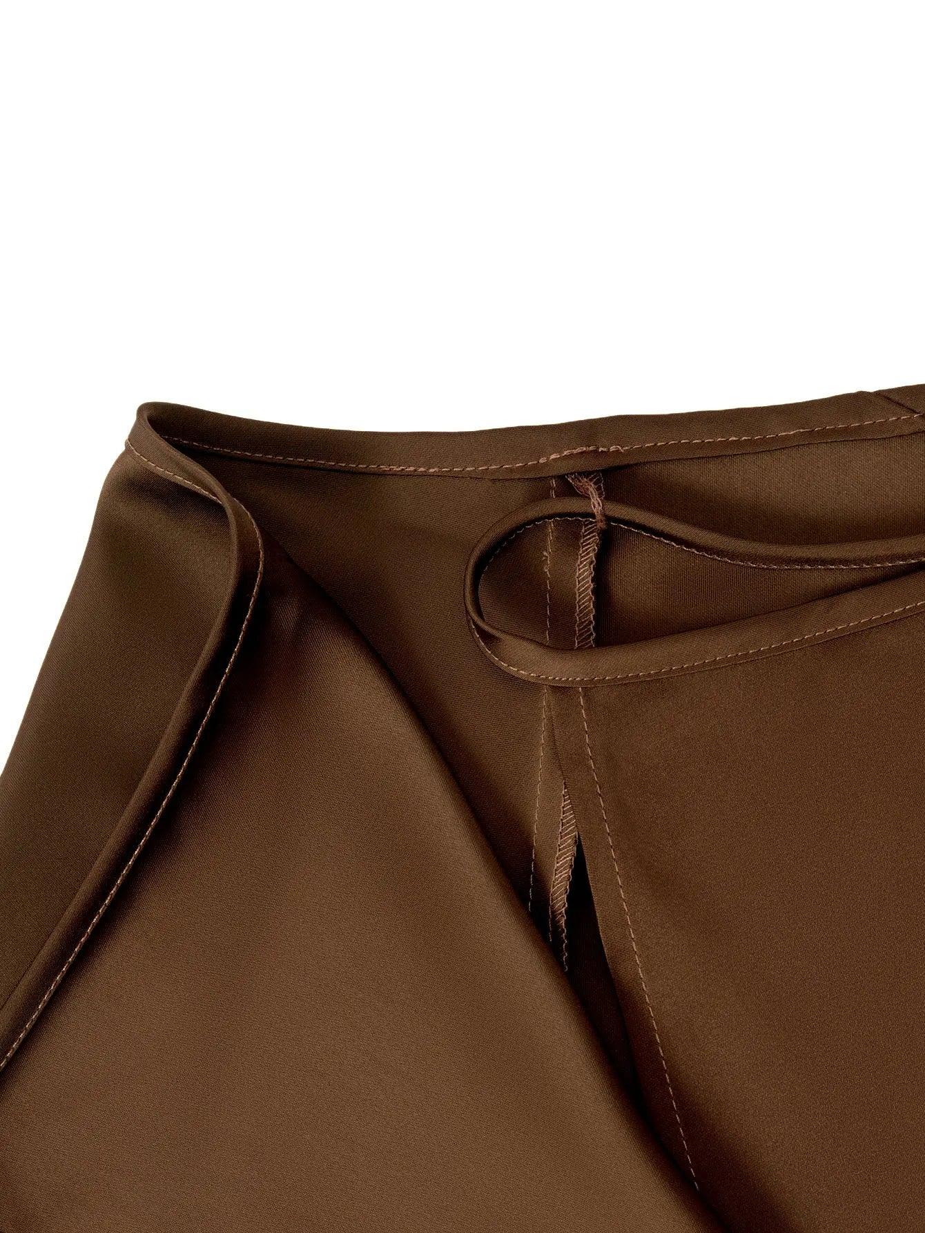 Lace up A - Line Skirt - MRC STOREbottomsMy StoreLace up A - Line Skirt - MRC STOREMRC STORECJQZ208173611KPDark GreenL