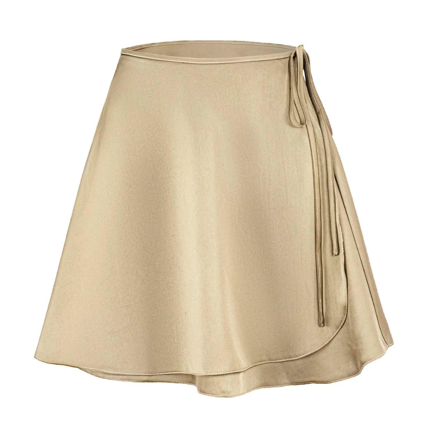 Lace up A - Line Skirt - MRC STOREbottomsMy StoreLace up A - Line Skirt - MRC STOREMRC STORECJQZ208173607GTBrownL