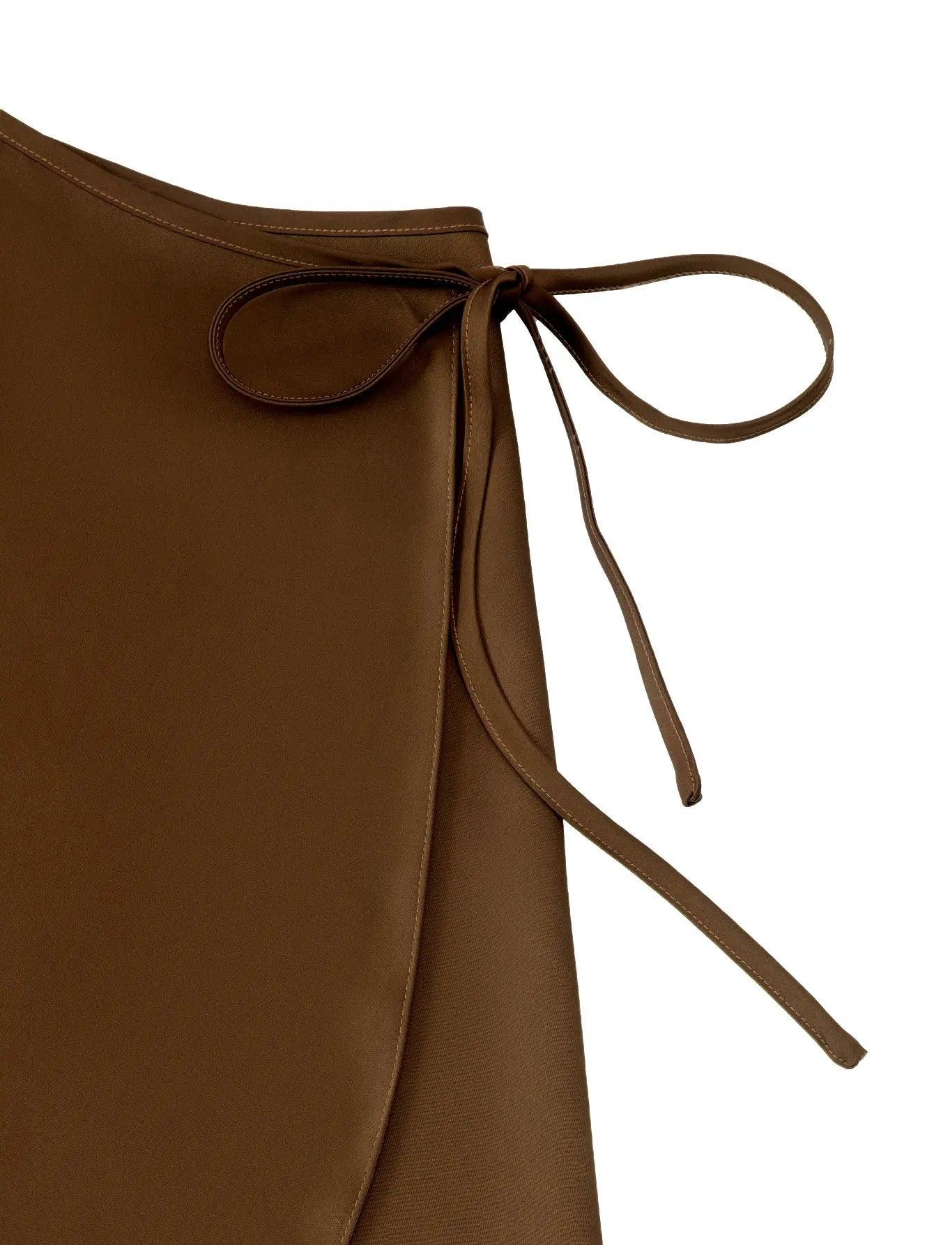 Lace up A - Line Skirt - MRC STOREbottomsMy StoreLace up A - Line Skirt - MRC STOREMRC STORECJQZ208173611KPDark GreenL