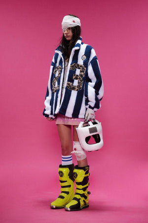 Lamb Wool Coat – Retro Plaid - MRC STOREJacketsMy StoreFashion Coat Personalized Women's Lamb Wool Coat – Retro Plaid and Solid Design for Teens - MRC STOREMRC STORECJPK217128002BYBlue And White StripesL