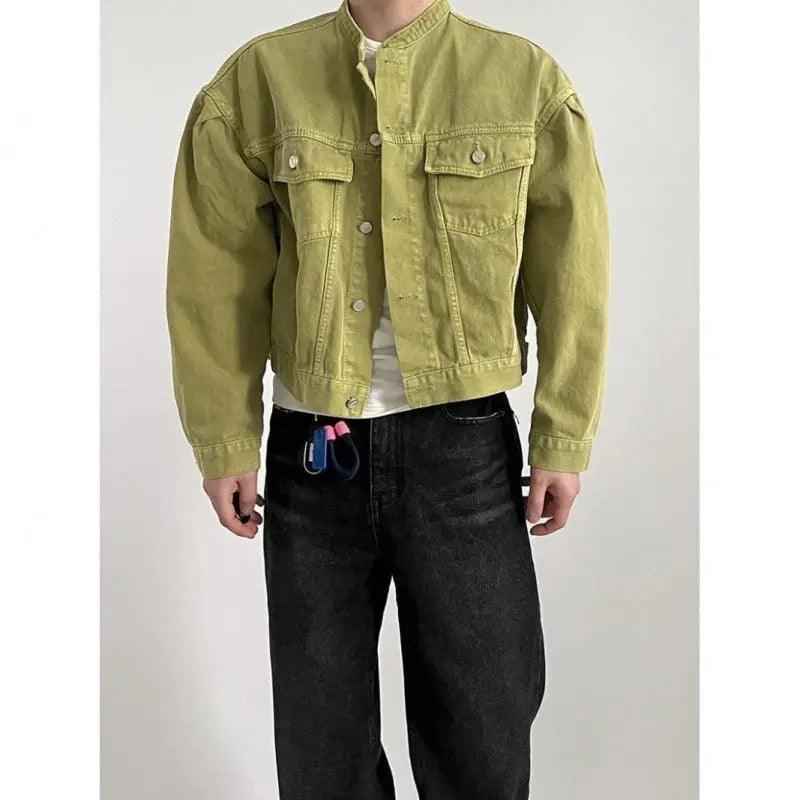 Lapel Loose Denim Jacket - MRC STORETopMy StoreLapel Loose Denim JacketMRC STORECJXZ208300508HSOlive Green2XL