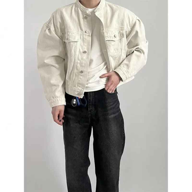 Lapel Loose Denim Jacket - MRC STORETopMy StoreLapel Loose Denim JacketMRC STORECJXZ208300516PKIvory White2XL