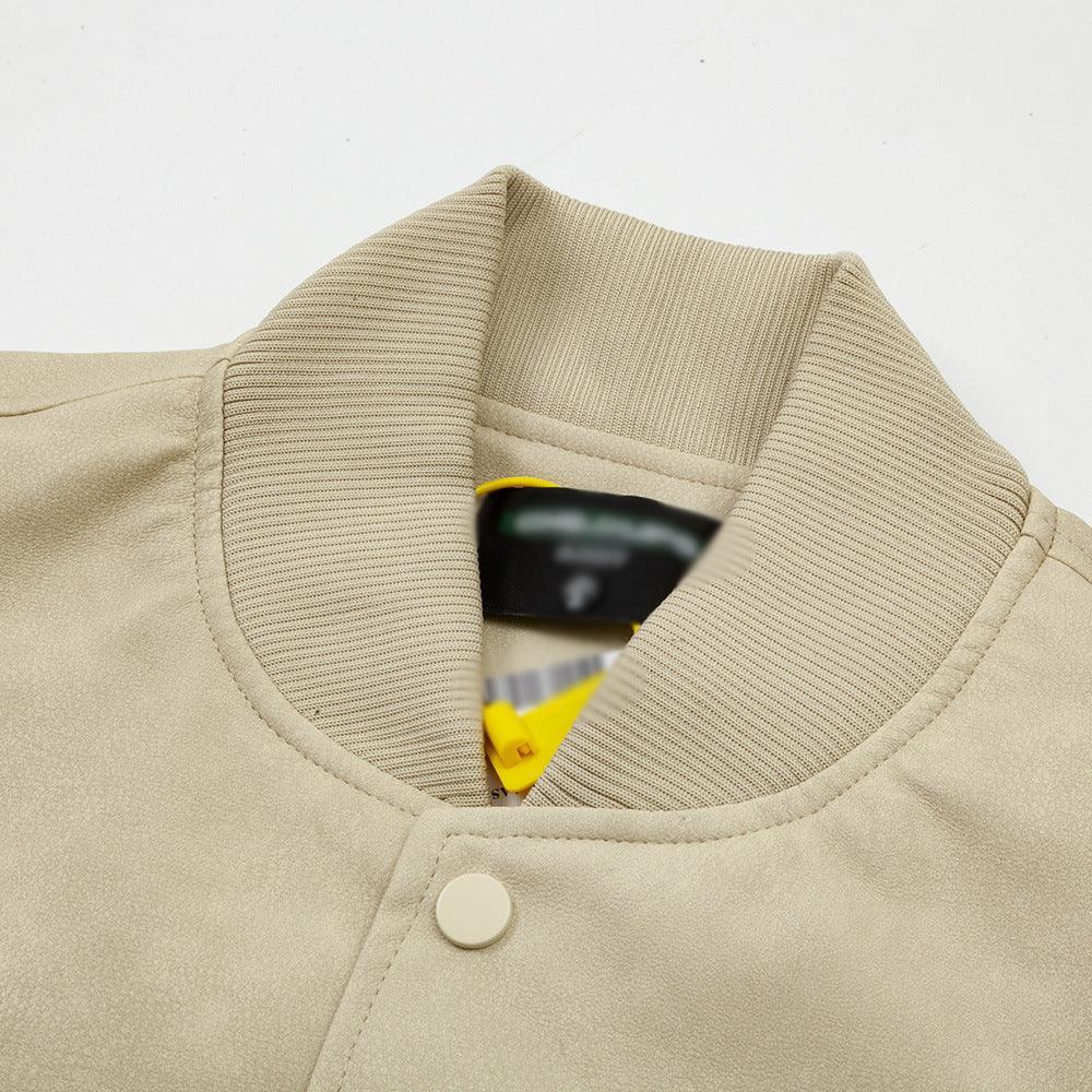 Letter Embroidery Creative Biker's Leather Jacket - MRC STORETopMy StoreLetter Embroidery Creative Biker's Leather Jacket - MRC STOREMRC STORECJYD211097202BYBlackL