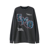 Letter Print Crew Neck Sweater – Long Sleeve - MRC STORESweaters & HoodiesMy StoreFashion Letters Printed Long Sleeve Crew Neck Sweater - Hip Hop Style Pullover in Black & Gray - MRC STOREMRC STORECJWY197826806FUGrayL