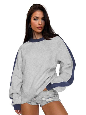 Long Sleeved Sweater - MRC STORESweaters & HoodiesMy StoreLong Sleeved SweaterMRC STORECJWY208813311KPFlower Gray Gray BlueL