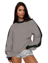 Long Sleeved Sweater - MRC STORESweaters & HoodiesMy StoreLong Sleeved SweaterMRC STORECJWY208813319SHCoffee Gray BlackL