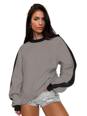 Long Sleeved Sweater - MRC STORESweaters & HoodiesMy StoreLong Sleeved SweaterMRC STORECJWY208813319SHCoffee Gray BlackL