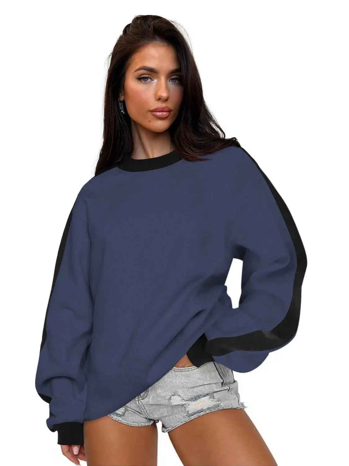 Long Sleeved Sweater - MRC STORESweaters & HoodiesMy StoreLong Sleeved SweaterMRC STORECJWY208813315OLGray Blue BlackL
