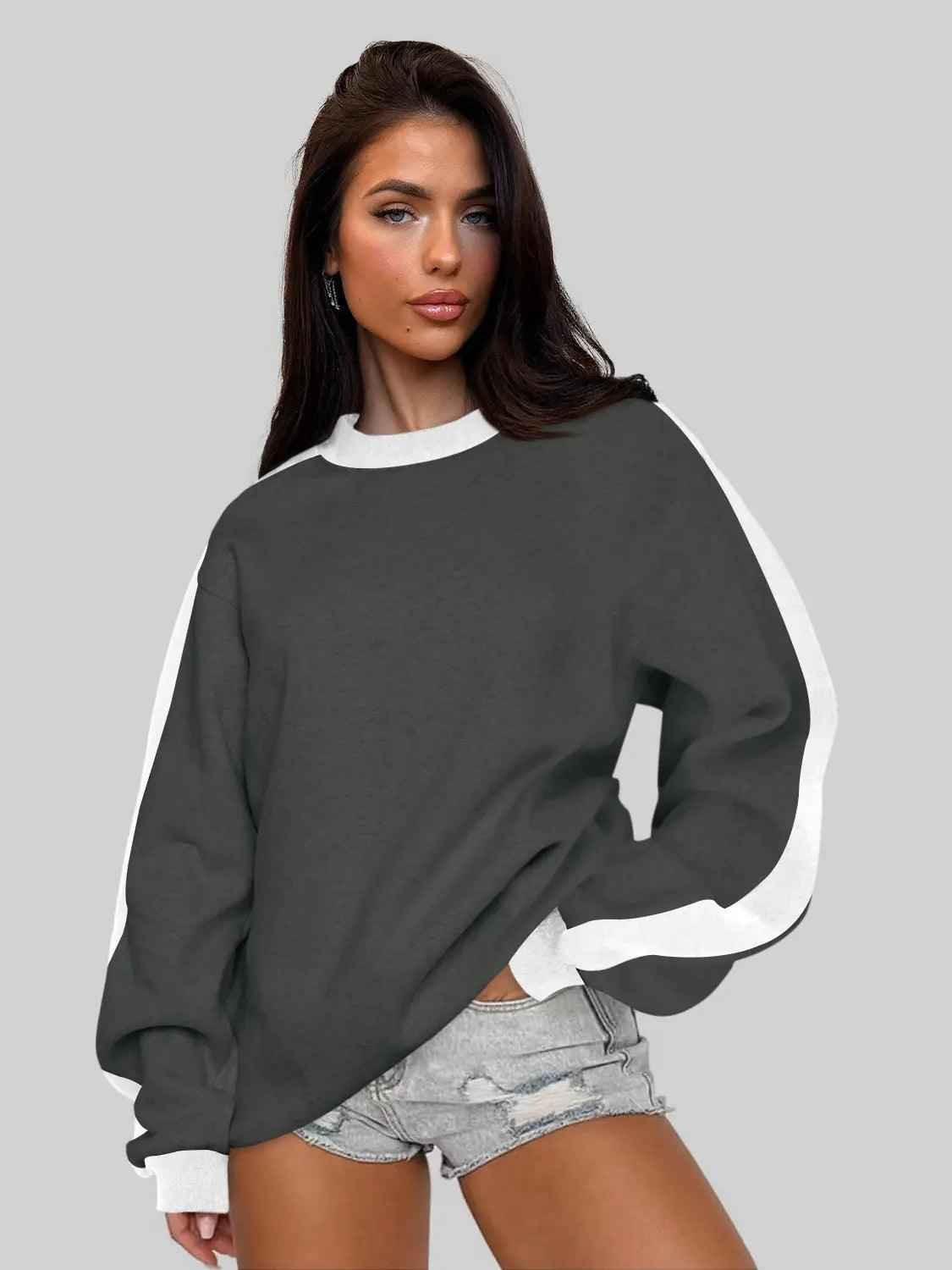 Long Sleeved Sweater - MRC STORESweaters & HoodiesMy StoreLong Sleeved SweaterMRC STORECJWY208813323WDGray BeigeL