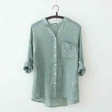 Long Sleeved Thin shirts - MRC STOREtopMy StoreLong Sleeved Thin shirtsMRC STORECJNSSYCS10829-Green-2XLGreen2XL