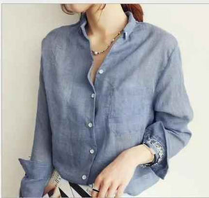 Long Sleeved Thin shirts - MRC STOREtopMy StoreLong Sleeved Thin shirtsMRC STORECJNSSYCS10829-Blue-LBlueL