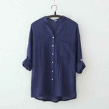 Long Sleeved Thin shirts - MRC STOREtopMy StoreLong Sleeved Thin shirtsMRC STORECJNSSYCS10829-Navy blue-2XLNavy blue2XL