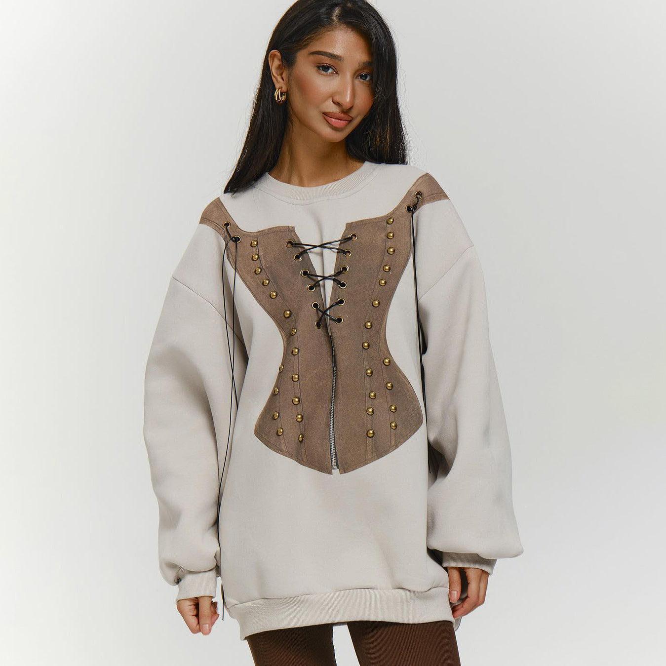 Loose Fit Contrast Color Round Neck Sweater - Casual Long Sleeve Cotton Knit - MRC STORESweaters & HoodiesMy StoreLoose Fit Contrast Color Round Neck Sweater - Casual Long Sleeve Cotton Knit - MRC STOREMRC STORECJWY196956903CXLS3555 ApricotL