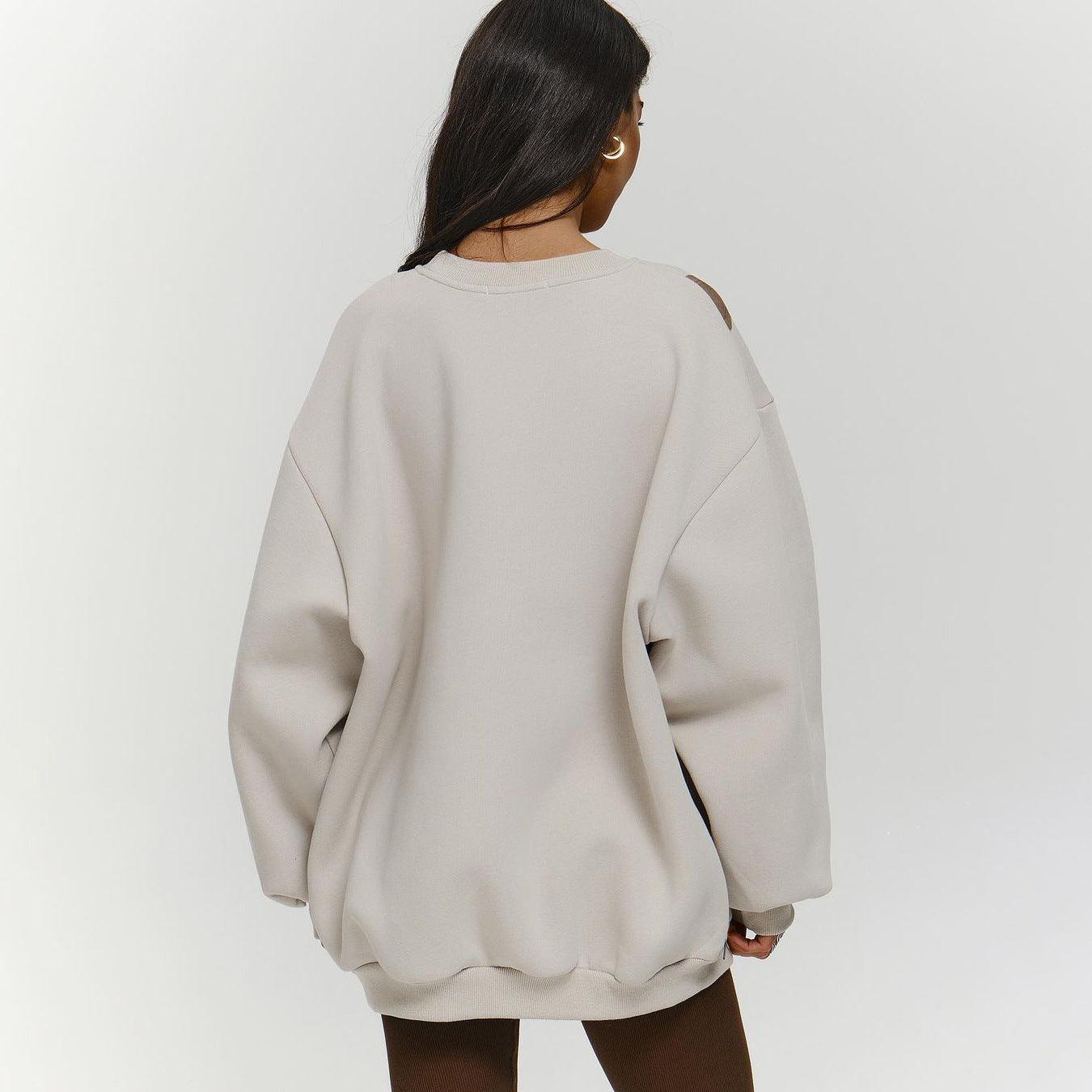 Loose Fit Contrast Color Round Neck Sweater - Casual Long Sleeve Cotton Knit - MRC STORESweaters & HoodiesMy StoreLoose Fit Contrast Color Round Neck Sweater - Casual Long Sleeve Cotton Knit - MRC STOREMRC STORECJWY196956903CXLS3555 ApricotL