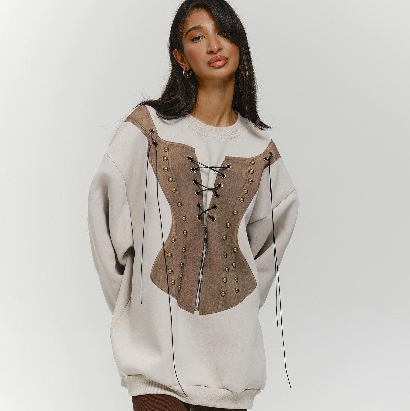 Loose Fit Contrast Color Round Neck Sweater - Casual Long Sleeve Cotton Knit - MRC STORESweaters & HoodiesMy StoreLoose Fit Contrast Color Round Neck Sweater - Casual Long Sleeve Cotton Knit - MRC STOREMRC STORECJWY196956903CXLS3555 ApricotL