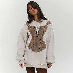 Loose Fit Contrast Color Round Neck Sweater - Casual Long Sleeve Cotton Knit - MRC STORESweaters & HoodiesMy StoreLoose Fit Contrast Color Round Neck Sweater - Casual Long Sleeve Cotton Knit - MRC STOREMRC STORECJWY196956903CXLS3555 ApricotL