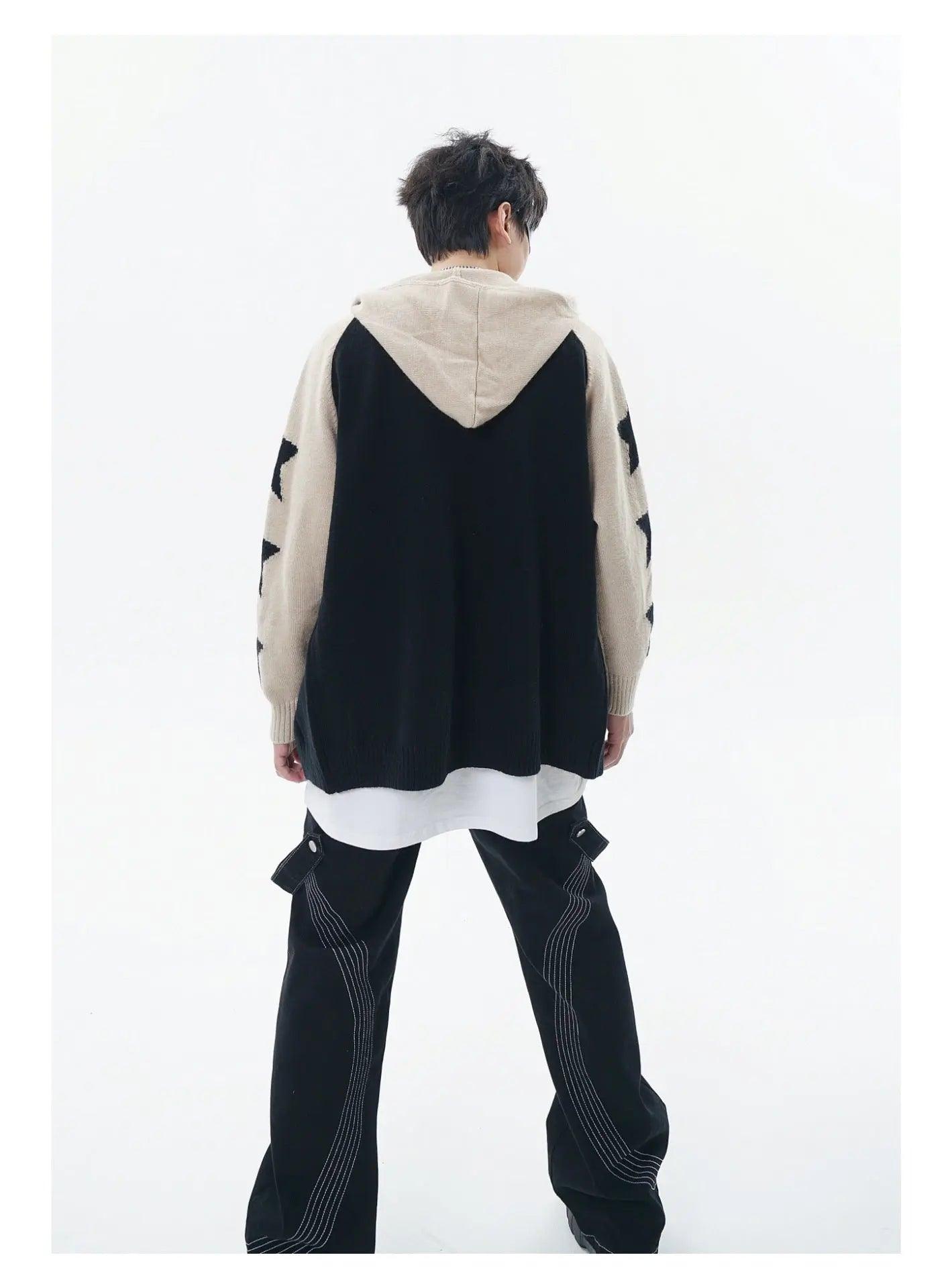 Loose Hooded Zip Cardigan - MRC STORETopMy StoreLoose Hooded Zip Cardigan - MRC STOREMRC STORECJYD197531502BYBlackL