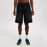 Loose Jeans - Middle Pants Street Style - MRC STOREShortsMy StorePerson wearing black shorts on a white backgroundMRC STORECJYD238657908HSLBlack