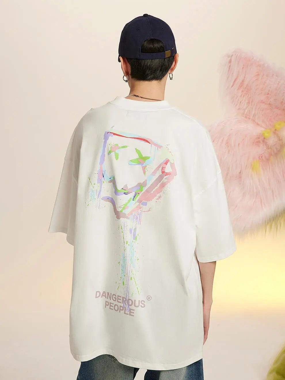 Loose Splash - Ink Paper Bag Graphic Tee - MRC STORETopMy StoreLoose Splash - Ink Paper Bag Graphic Tee - MRC STOREMRC STORECJYH210658506FUWhiteL