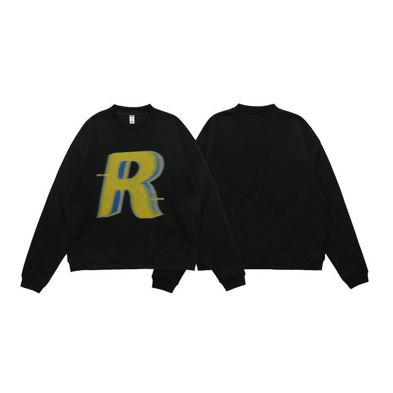 Loose Trendy Round Neck Long Sleeve Sweater - MRC STORESweaters & HoodiesMRC STORELoose Trendy Round Neck Long Sleeve Sweater MRC STORE MRC STORECJWY229521902BYBlackL