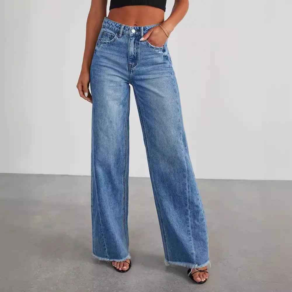 Loose Wide leg Denim Jeans - MRC STOREbottomsMy StoreLoose Wide leg Denim JeansMRC STORECJNZ207613803CXDenim BlueL