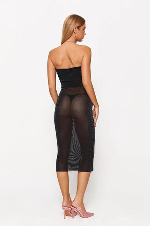 Low - Cut Clean Color Mesh Tube Top Dress - MRC STORETopMRC STORE2024 Women's Low - Cut Clean Color Mesh Tube Top Dress - Black - MRC STOREMRC STORECJLY1779883-Black-LBlackL