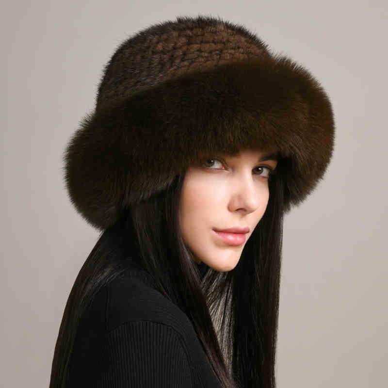 Luxurious Winter hat Mink Hair Hat - MRC STOREAccessoriesMy StoreLuxurious Women's Winter hat Mink Hair Hat – Elegant and Warm - MRC STOREMRC STORECJMZ222700503CXDark brown