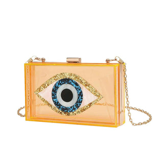 Luxury White Marbled Acrylic Clutch with Evil Eye Chain – Designer Summer Handbag - MRC STOREAccessoriesMy StoreLuxury White Marbled Acrylic Clutch with Evil Eye Chain – Designer Summer HandbagMRC STORECJYD203637406FUOrange