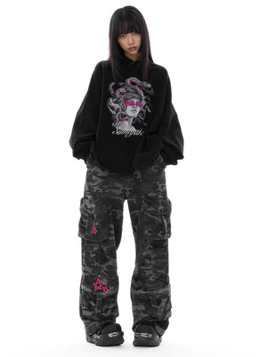 Medusa Snake Polo Sweater – Long Sleeve - MRC STORESweaters & HoodiesMy StoreKnitted Medusa Snake Long Sleeved Streetwear Polo Sweater – Autumn & Winter Top - MRC STOREMRC STORECJWY224898604DWBlackL