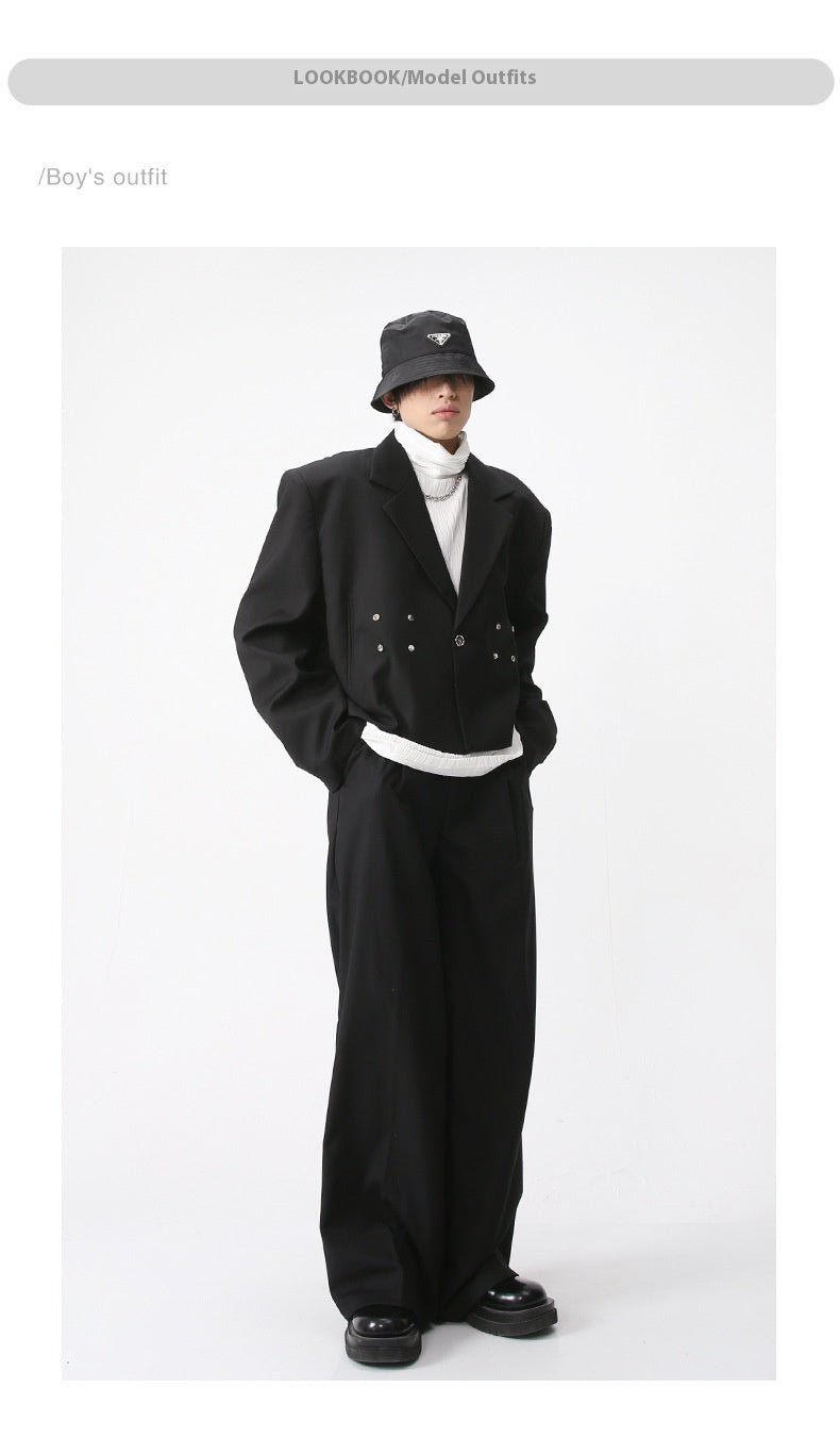 Men’s Casual Suit Pants - Retro Straight Fit - MRC STOREbottomsMy StoreMen’s Casual Suit Pants - Retro Straight Fit My Store MRC STORECJXX240285302BYBlackL