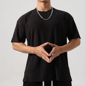 Men’s Casual T-Shirt - Loose Striped Fit - MRC STORET-ShirtsMy StoreMen’s Casual T-Shirt - Loose Striped FitMRC STORECJYD228213014NMRound Collar In Black2XL