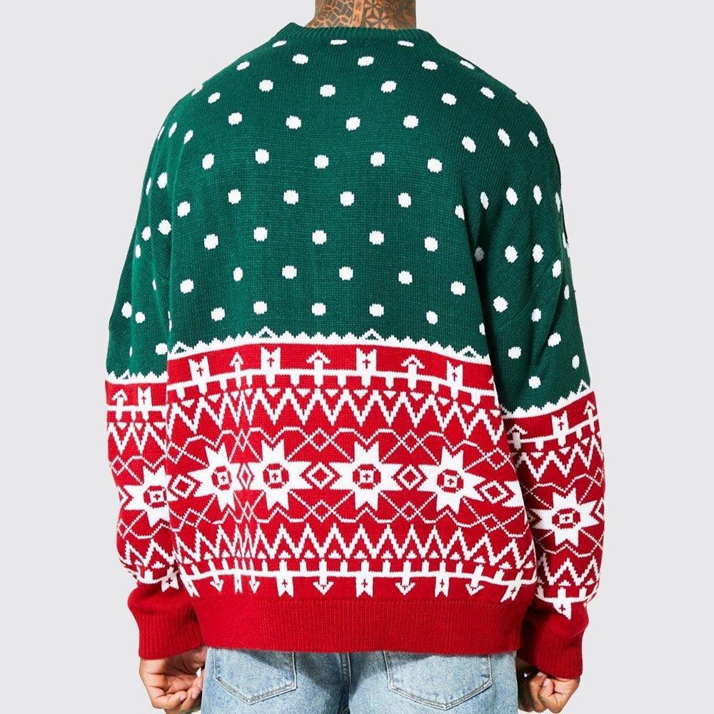 Men's Christmas Sweater Jacquard Loose - Fitting – Festive Comfort for Youth - MRC STOREChristmasMy StoreMen's Christmas Sweater Jacquard Loose - Fitting – Festive Comfort for Youth - MRC STOREMRC STORECJYD214875909IRWhite2XL