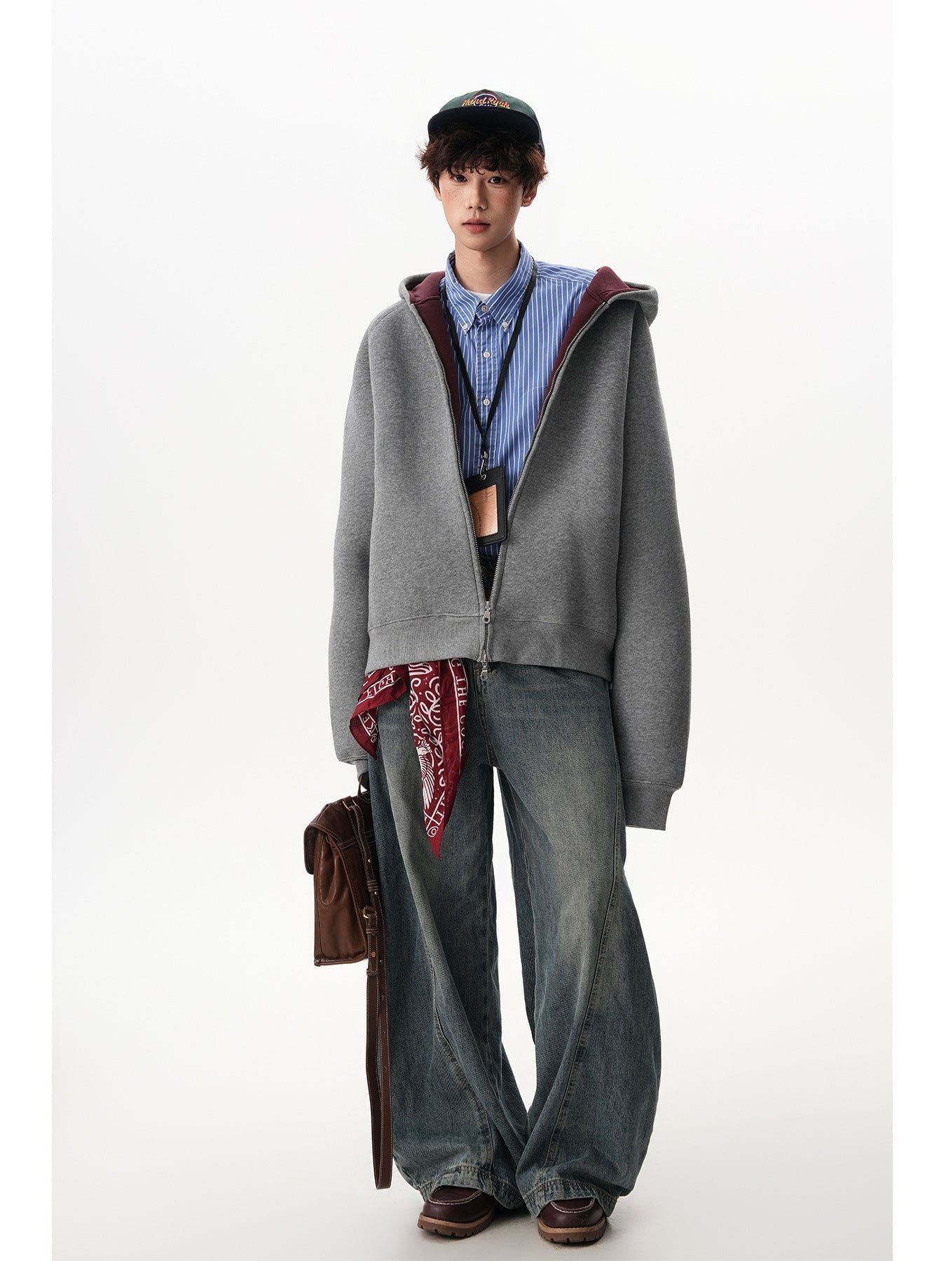 Men’s Contrast Zipper Hooded Cardigan - MRC STOREHoodieMy StoreMen’s Contrast Zipper Hooded Cardigan My Store MRC STORECJWY249118502BYGrayL