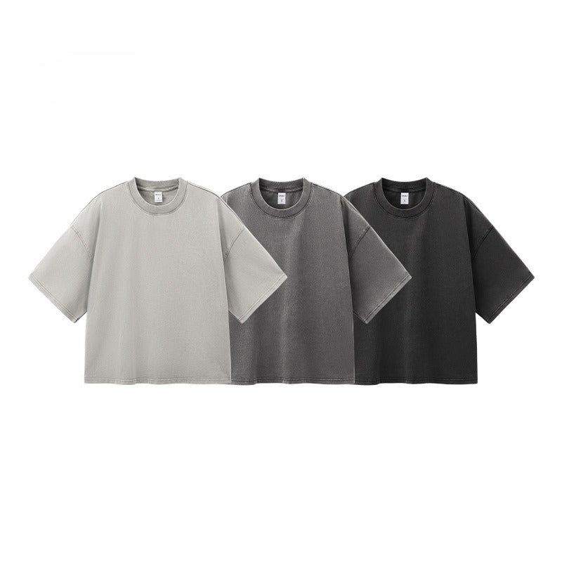 Men's Cotton Washed - out Vintage Trendy Brand T-shirt - MRC STORET-ShirtsMy StoreMen's Cotton Washed - out Vintage Trendy Brand T-shirt My Store MRC STORECJYH239730002BYKhaki LightL