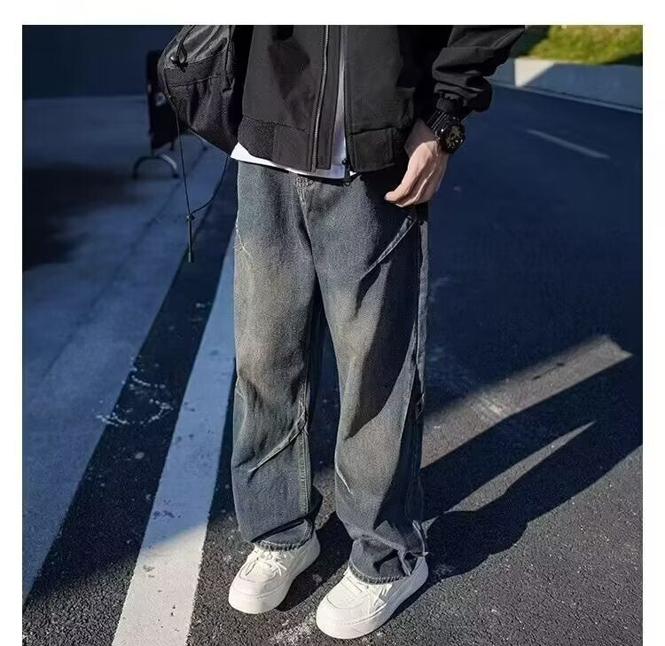 Men’s Distressed Jeans - Retro Loose Blue Black - MRC STOREjeansMy StoreMen’s Distressed Jeans - Retro Loose Blue Black My Store MRC STORECJXX235701111KPBlack2XL