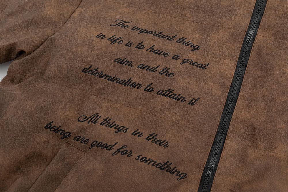 Men's Embroidered Jacket Letter Cotton - Padded - MRC STORETopMy StoreMen's Embroidered Jacket Letter Cotton - Padded - MRC STOREMRC STORECJYD196267602BYDark GrayL