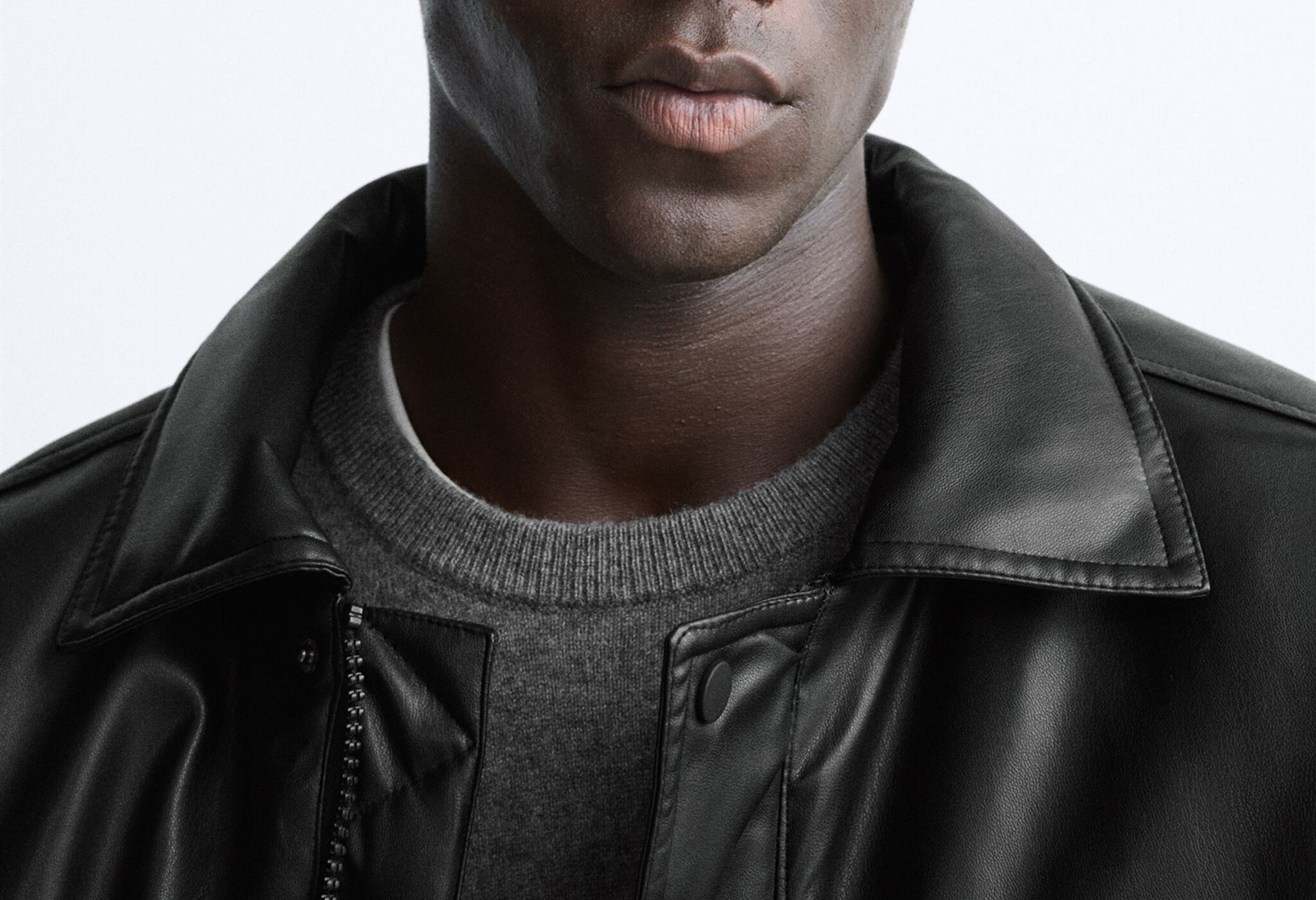 Men's Faux Leather Lapel Cotton Jacket – Black European & American Style - MRC STOREJacketsMy StoreMen's Faux Leather Lapel Cotton Jacket – Black European & American StyleMRC STORECJXZ227074703CXBlackL