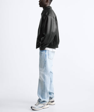 Men's Faux Leather Lapel Cotton Jacket – Black European & American Style - MRC STOREJacketsMy StoreMen's Faux Leather Lapel Cotton Jacket – Black European & American StyleMRC STORECJXZ227074703CXBlackL