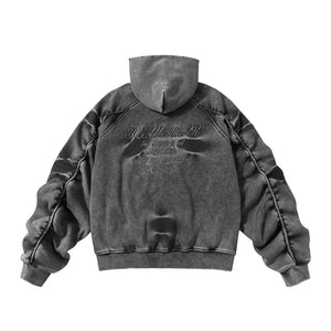 Men’s Fleece Hoodie - Retro Washed Style - MRC STOREHoodieMy StoreMen’s Fleece Hoodie - Retro Washed Style My Store MRC STORECJWY229017303CXBlackL