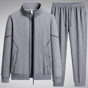 Men's Fleece Lined Two Piece Sports Set - Thickened Cotton for Daily Comfort - MRC STORE