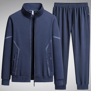 Men's Fleece Lined Two Piece Sports Set - Thickened Cotton for Daily Comfort - MRC STORE