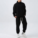 Men’s Fleece Sports Suit – Wide Loose Set - MRC STOREsetMy StoreMen’s Wide Loose Fleece Sports Suit Set Sweatshirt,Sweatpants - Ultimate Comfort and Style - MRC STOREMRC STORECJYD222158012LOBlackL